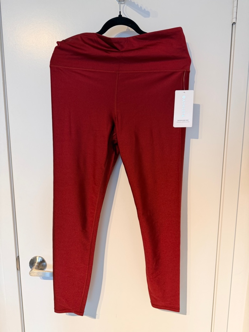 Athleta Burgundy High-Waist Leggings